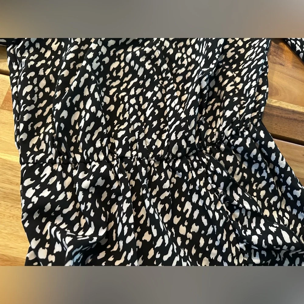 Abound Black & Cream Print Dress | Size XXS| NWT - Picture 7 of 8